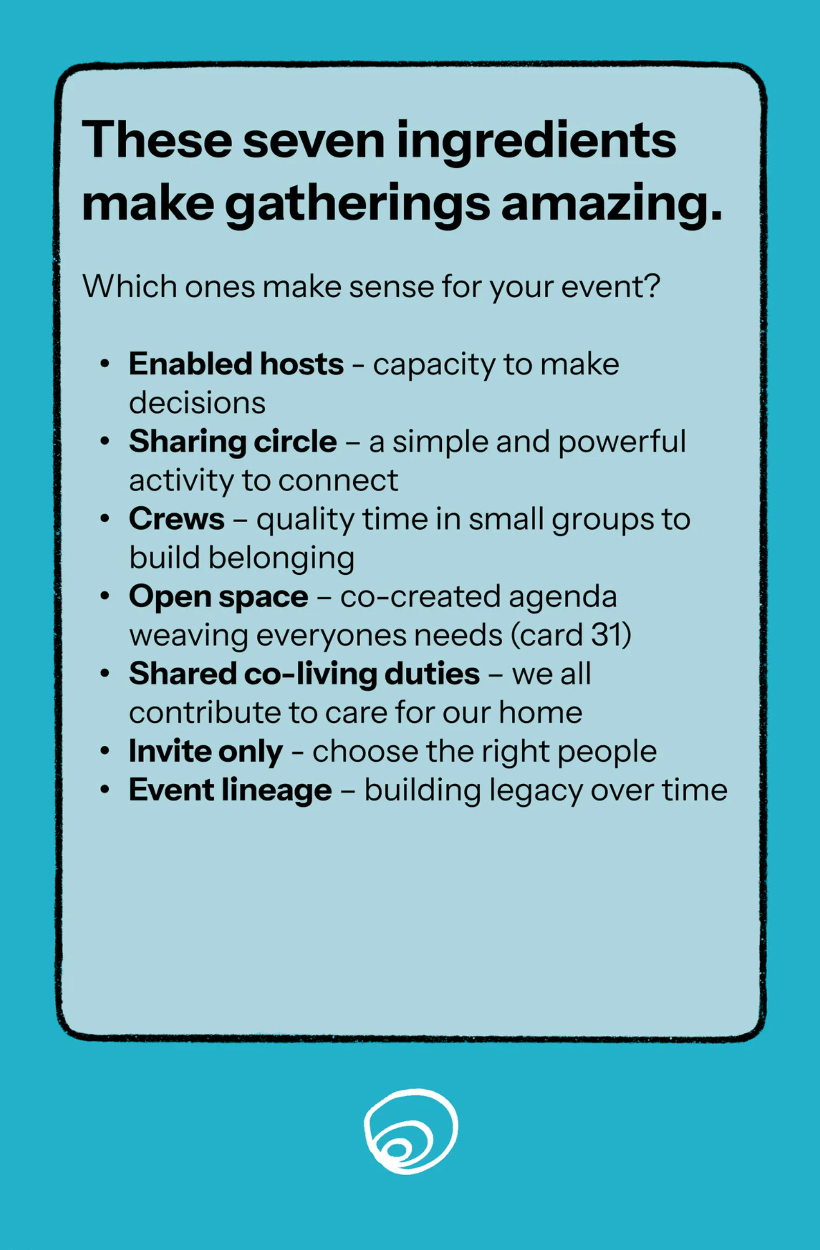 Back of the minimum viable structure card