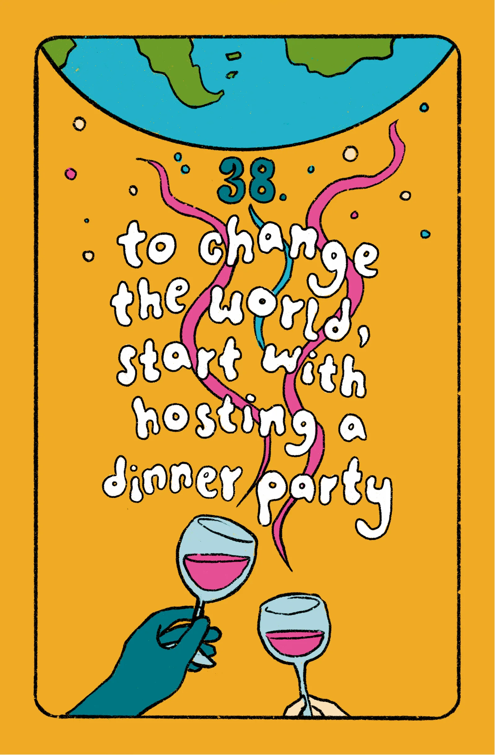 Microsolidarity card: dinner party